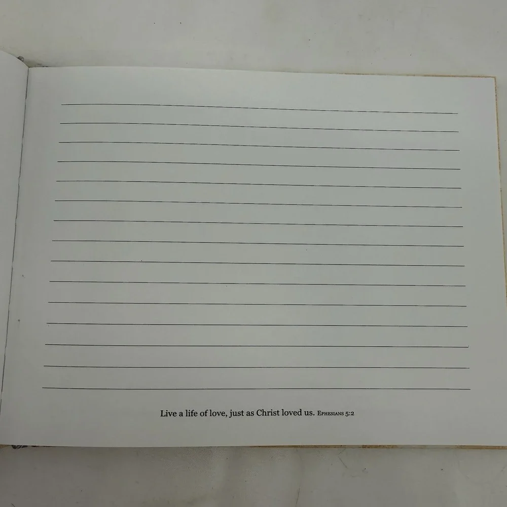 Our Friends Hard Cover Guest Book Christian Bible Verses Religious 7.5